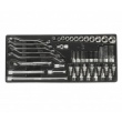 Набор инструментов 65 предметов слесарно-монтажный в переносном инструментальном ящике (3 лотка) JTC-B065